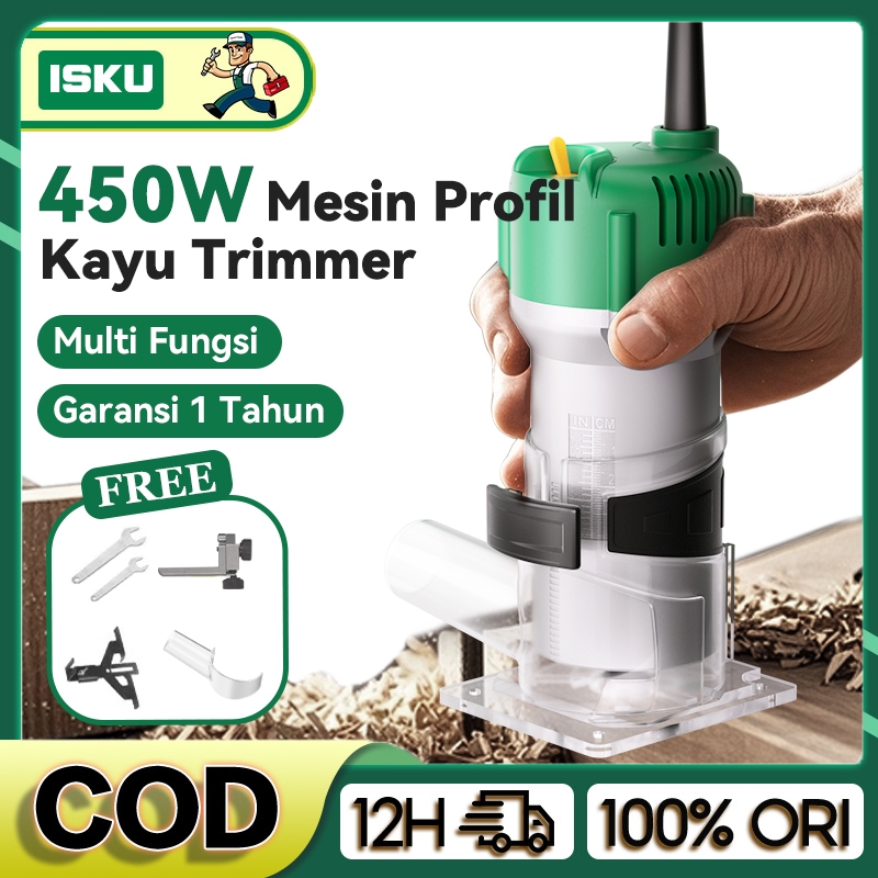 ID ISKU TRIMMER KAYU MESIN PROFIL KAYU 6.35MM KAYU MESIN ROUTER PROFIL MESIN UKIR KAYU PROFESIONAL