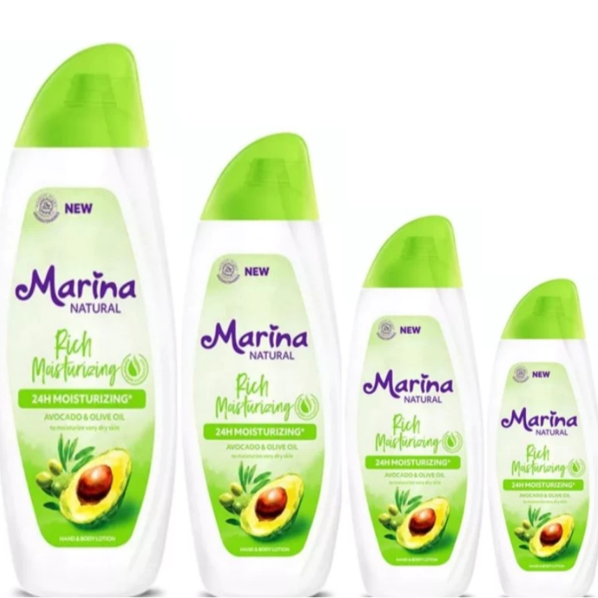Marina Handbody Lotion Natural Rich Moisturizing Avocado melembutkan kulit kering