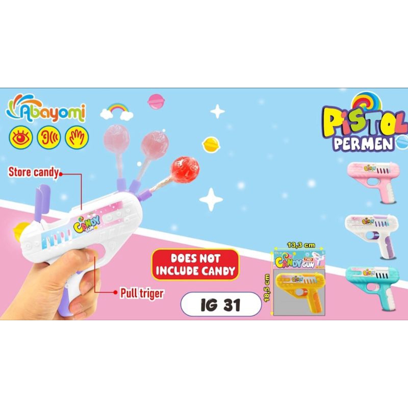 MAINAN PISTOL PERMEN / LOLIPOP IG 31