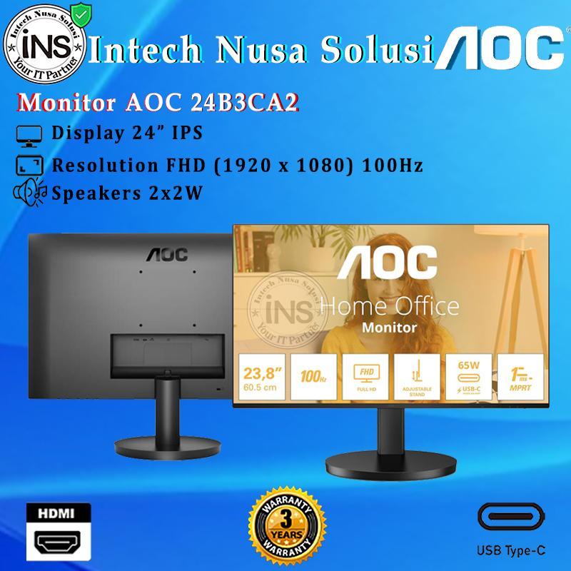 Monitor AOC 24B3CA2 24" FHD IPS 100Hz HDMI USB-C 3YR