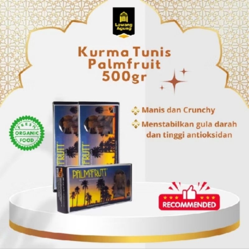 

Kurma Palm Fruit 500 gr Kurma Tunis Kurma Tangkai Kurma Super Premium Kurma Arab Cemilan Khas Arab