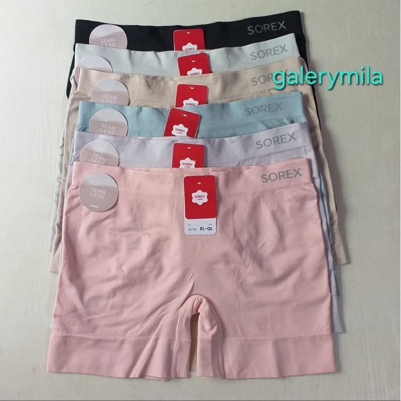 3 PCS celana dalan wanita boxer sorex 35750 / cd short wanita sorex seamless