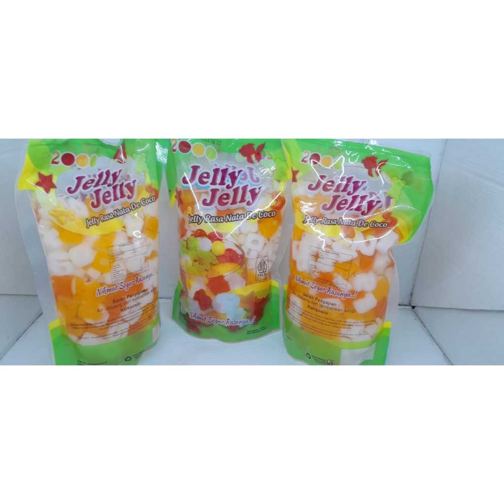 

jelly jelly motif, jeli karakter nata de coco