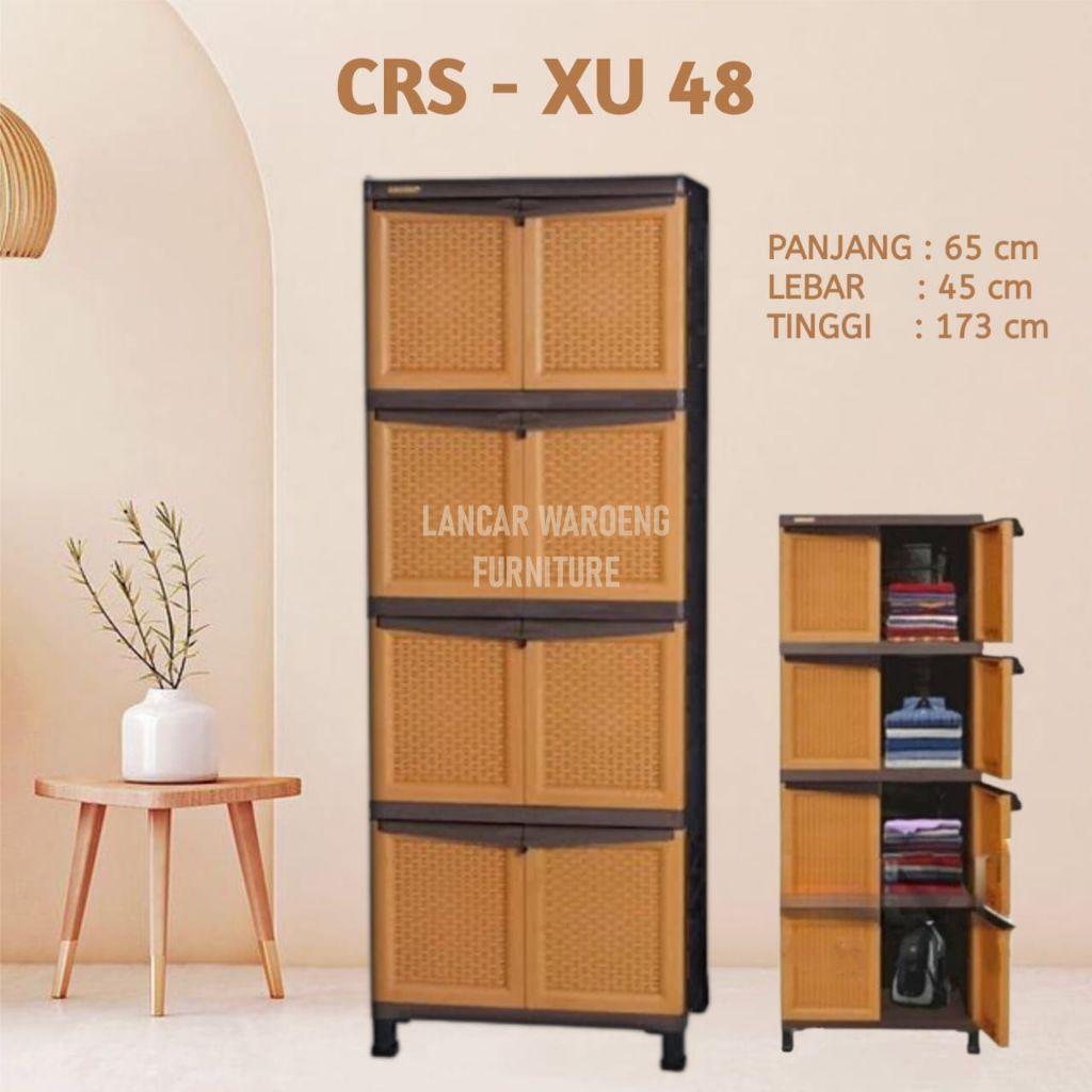 Lemari Plastik Napolly CRS XU 48 / Lemari Plastik Napolly 4 SUSUN