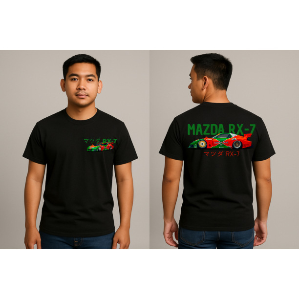 KAOS MAZDA RX 7 LBWK HITAM&PUTIH