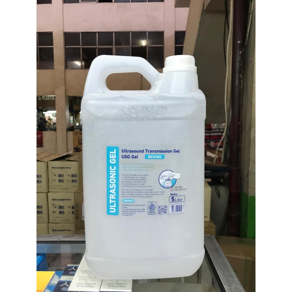 Ultrasonic gel bening 5L onemed / jel usg 5 liter putih / Ultrasound Gel