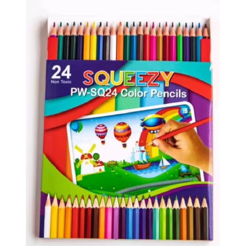 

PENSIL WARNA SQUEEZY 24 WARNA