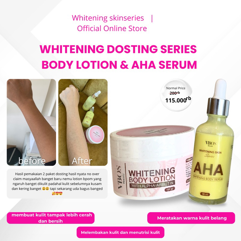 AHA BODY SERUM WHITENING | AHA BOOSTER SERUM | BODY SERUM