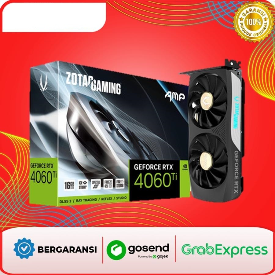 ZOTAC GAMING GEFORCE RTX 4060Ti 16GB AMP GDDR6 VGA Nvidia RTX4060 Ti