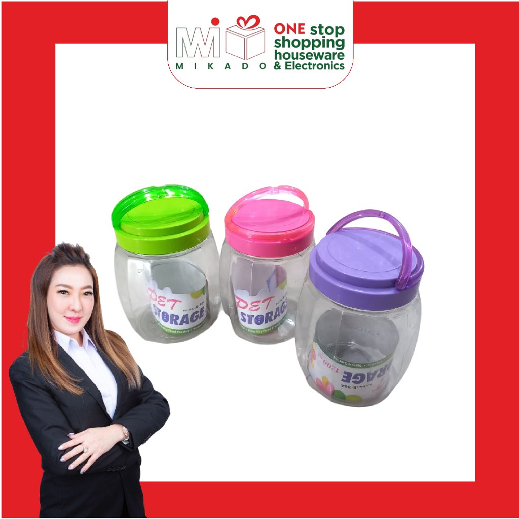 ELIANWARE TOPLES STORAGE JAR 1000ML / TOPLES SERBAGUNA