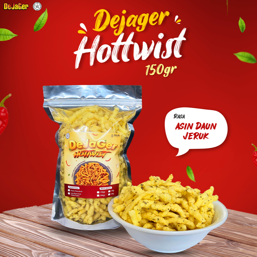 Dejager Hottwist Asin Daun Jeruk Original (Tidak Pedas) 150gr