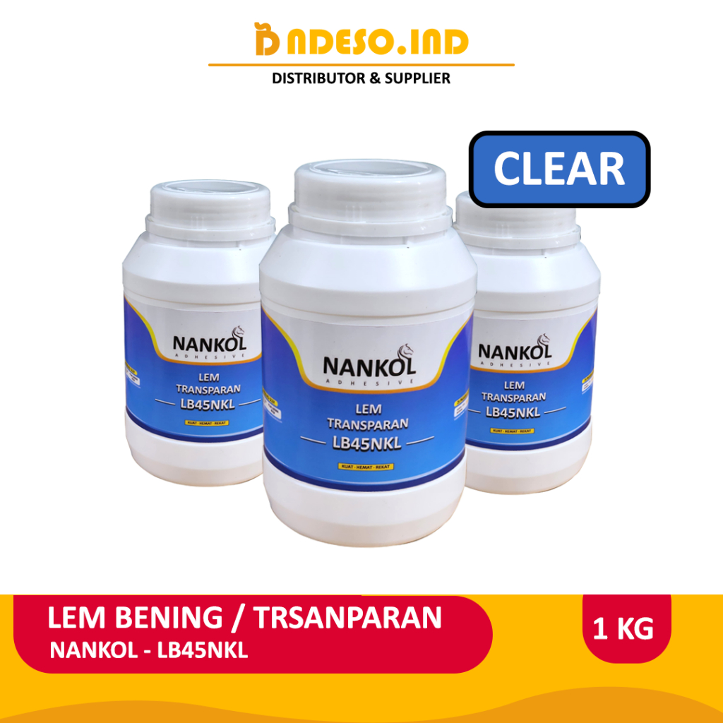 

Lem Bening - Lem Transparan - Clear Glue - Nankol LB45NKL - 4KG