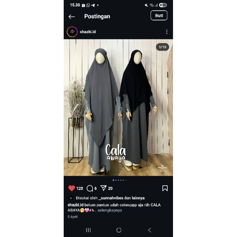 Preloved cala abaya shazki.id