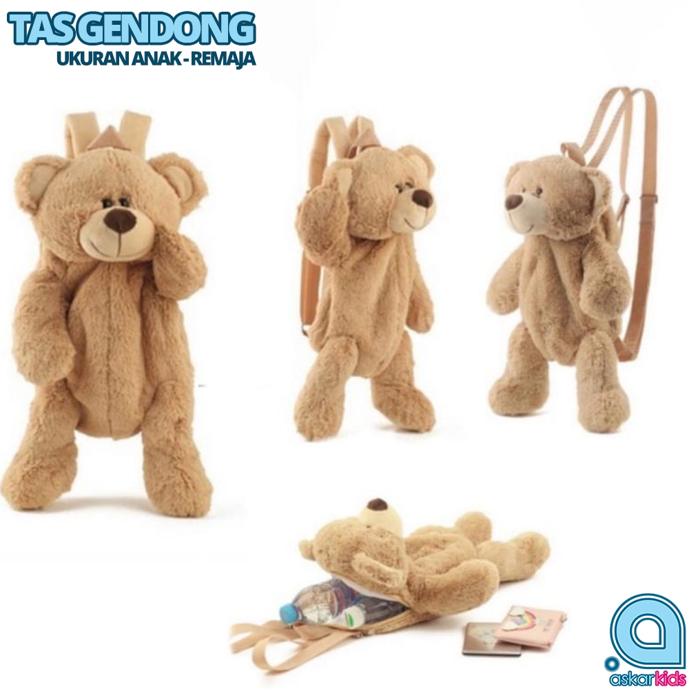 Tas boneka beruang anak lucu - tas ransel boneka anak korea