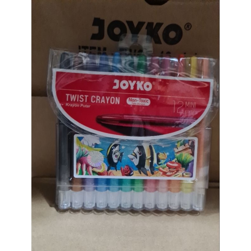 

(6 PAK)KRAYON PUTAR PENDEK JOYKO