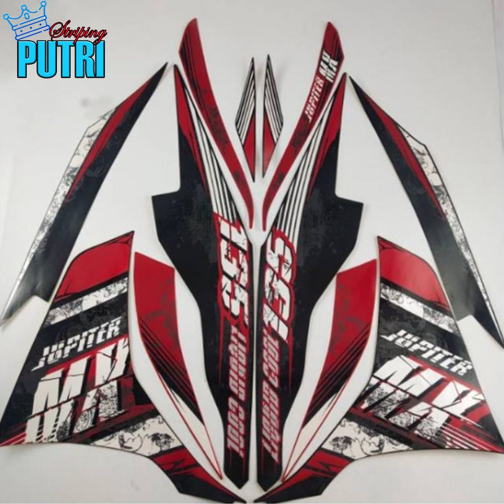 Stiker Striping Motor Yamaha Jupiter MX 2013 Merah Lis Les Body Jupiter MX 2013 Berkualitas