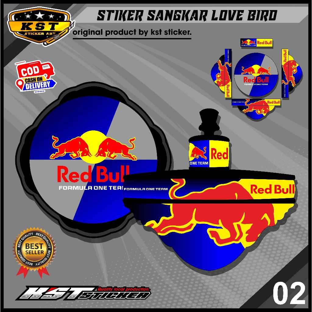 Stiker Decal Kandang/Sangkar Burung Ebod/Lovebird - Decal Tembok LoveBird Sangkar Burung Bulat ST.02