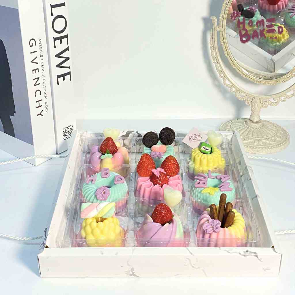 

Mini Pudding | Pudding Ulang Tahun | Pudding Susu Mini Set 9 | Coklat | Buah | Hampers