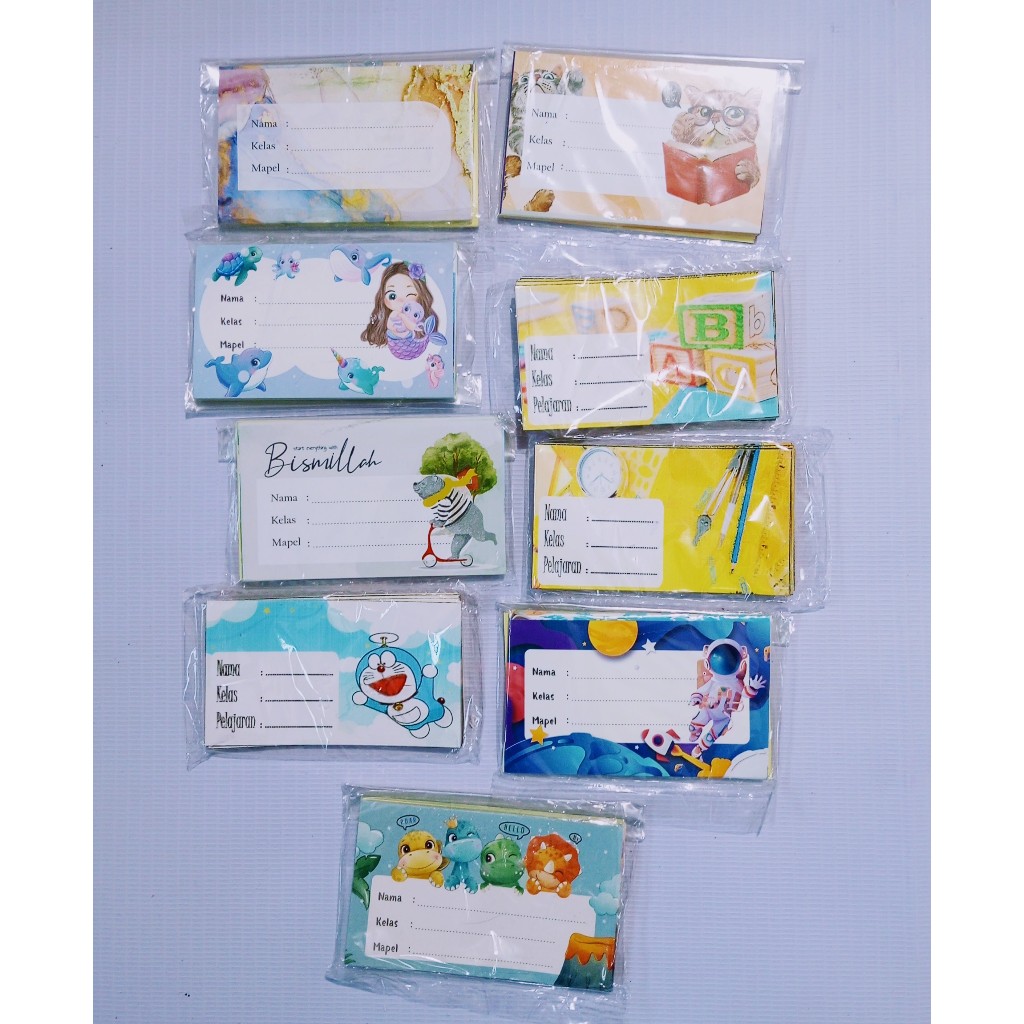

Sticker label pelajaran isi 20pcs