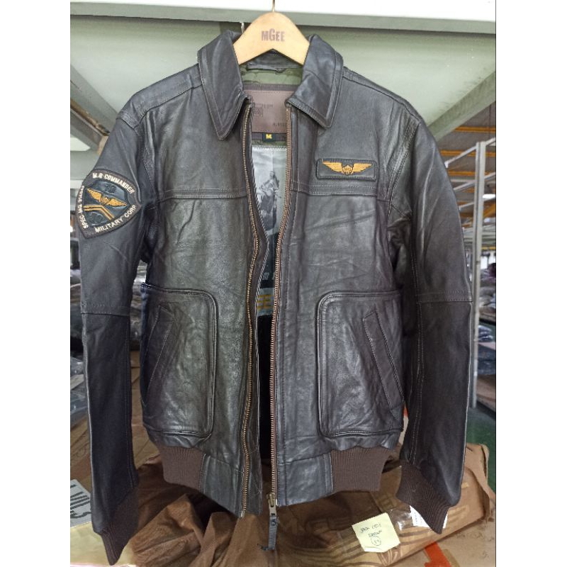 Jaket Kulit Original MGEE JACK C105 BROWN