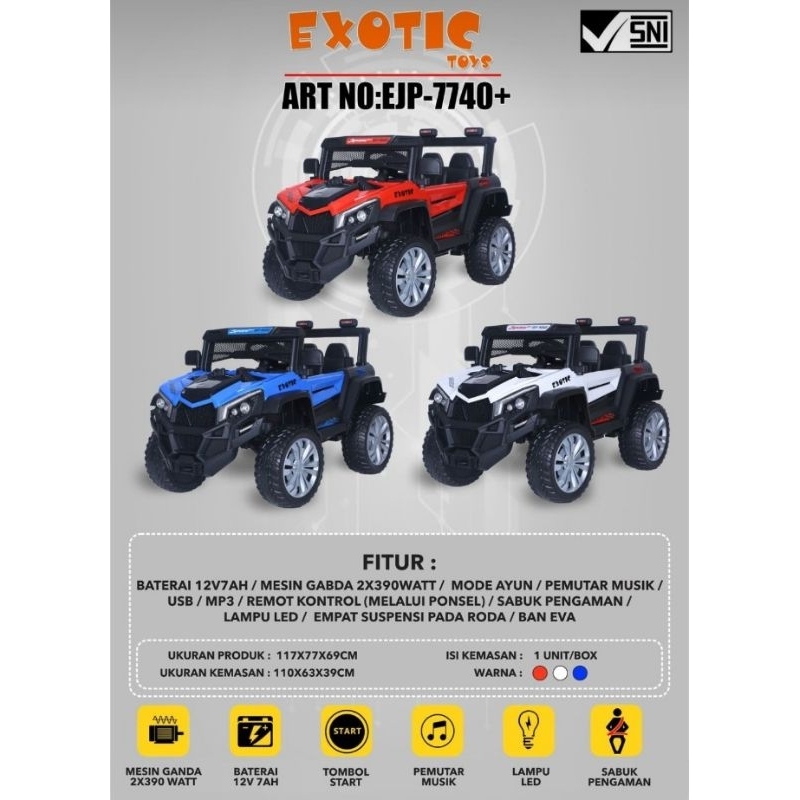 MOBIL ANAK/MOBIL AKI BAN EVA EJP -7740+