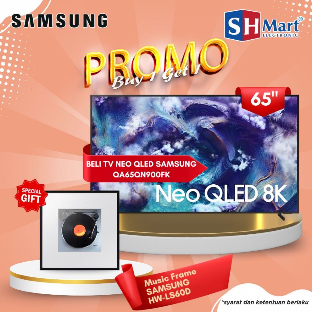 Samsung Neo Qled Tv 65 Inch QN900F Miniled 8K Vision AI Smart Tv QA65QN900FKXXD / 65QN900F NEW 2025