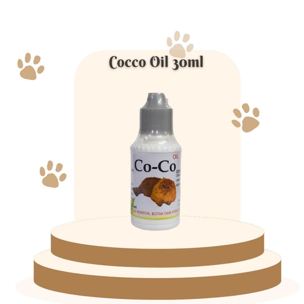 COCO OIL ANTI BULU RONTOK BOTAK KUCING 30ML