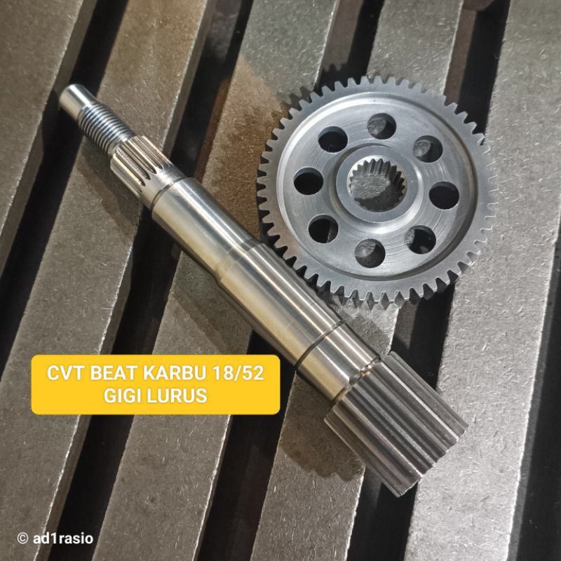 Shaft CVT beat karbu custom akselerasi - RASIO GANDA BEAT KARBU