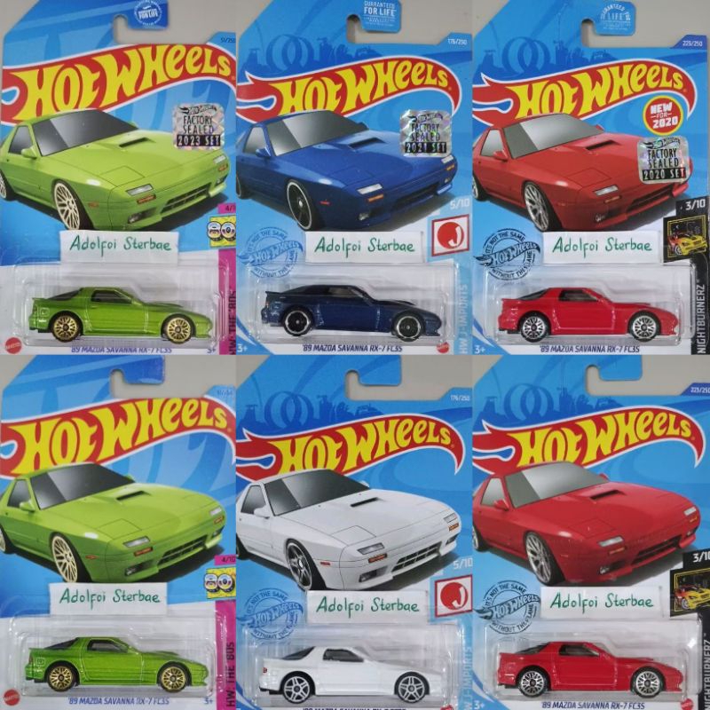 hotwheels hot wheels '89 mazda savanna rx-7 FC35 nightburnerz factory sealed akta hw j-imports hw th