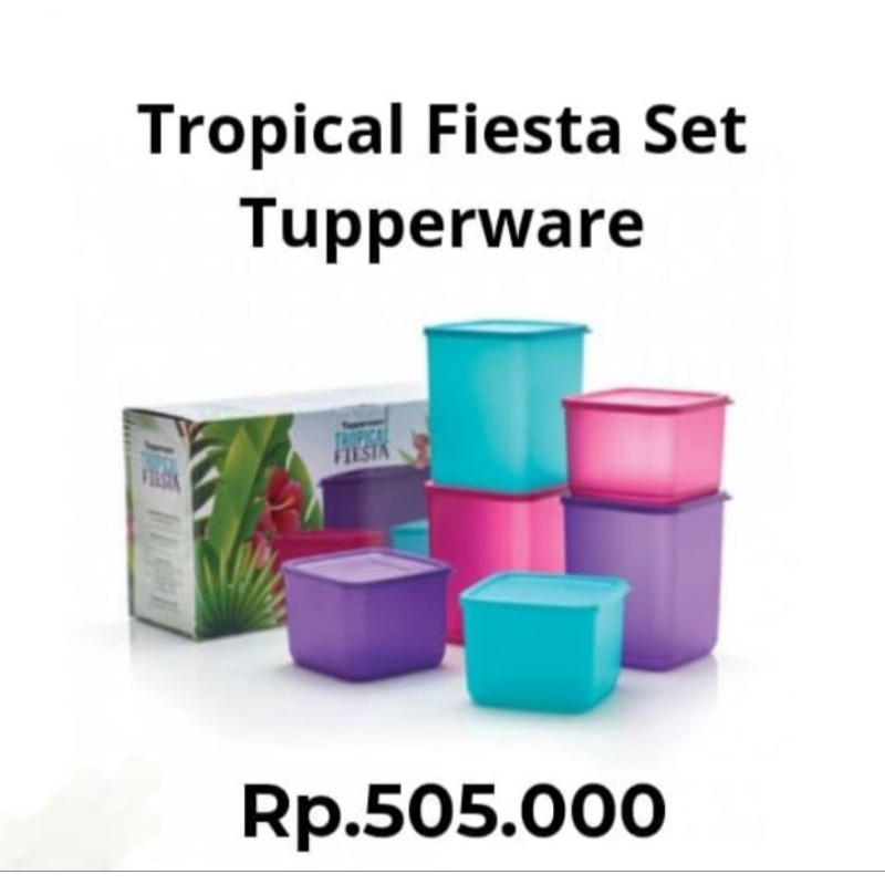 TROPICAL FIESTA SET TUPPERWARE ORIGINAL