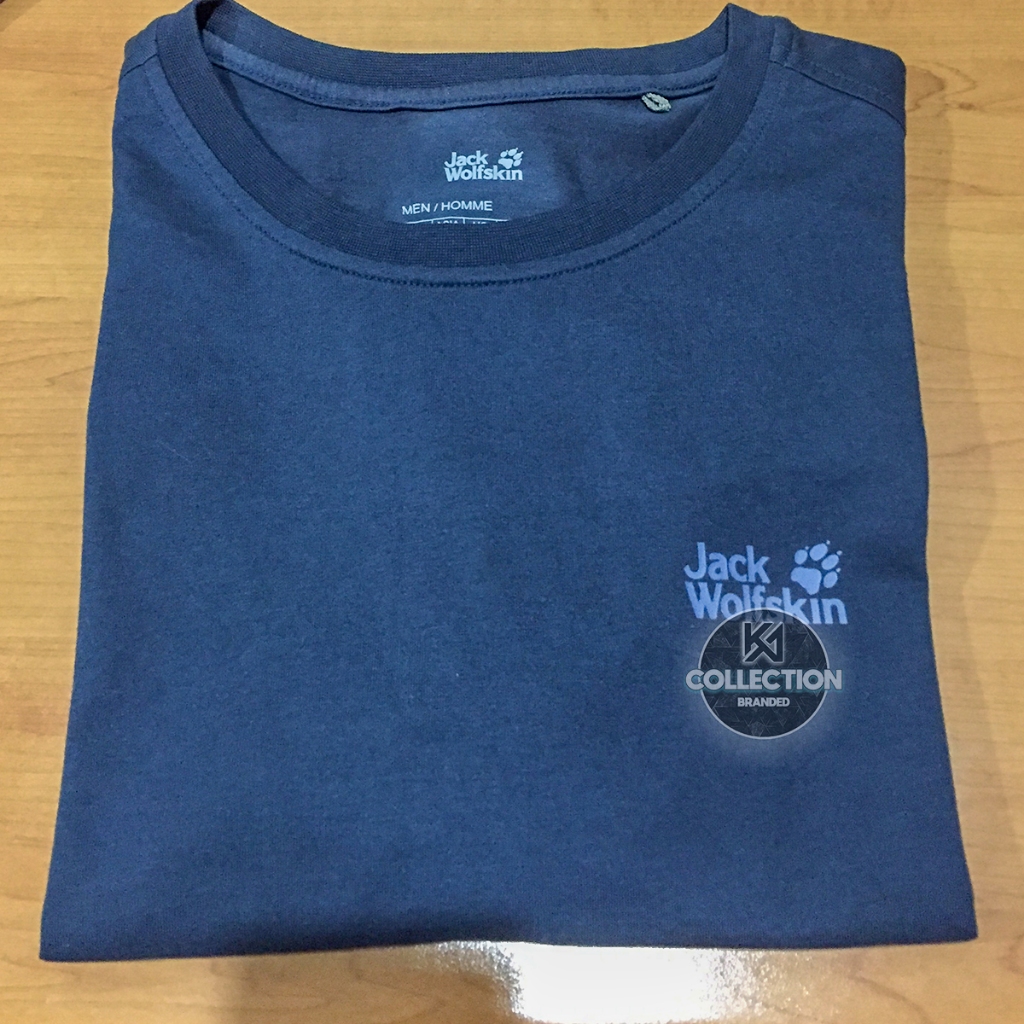 Kaos Cowok Outdoor Jack Wolfskin - Organic Cotton - 100% Original