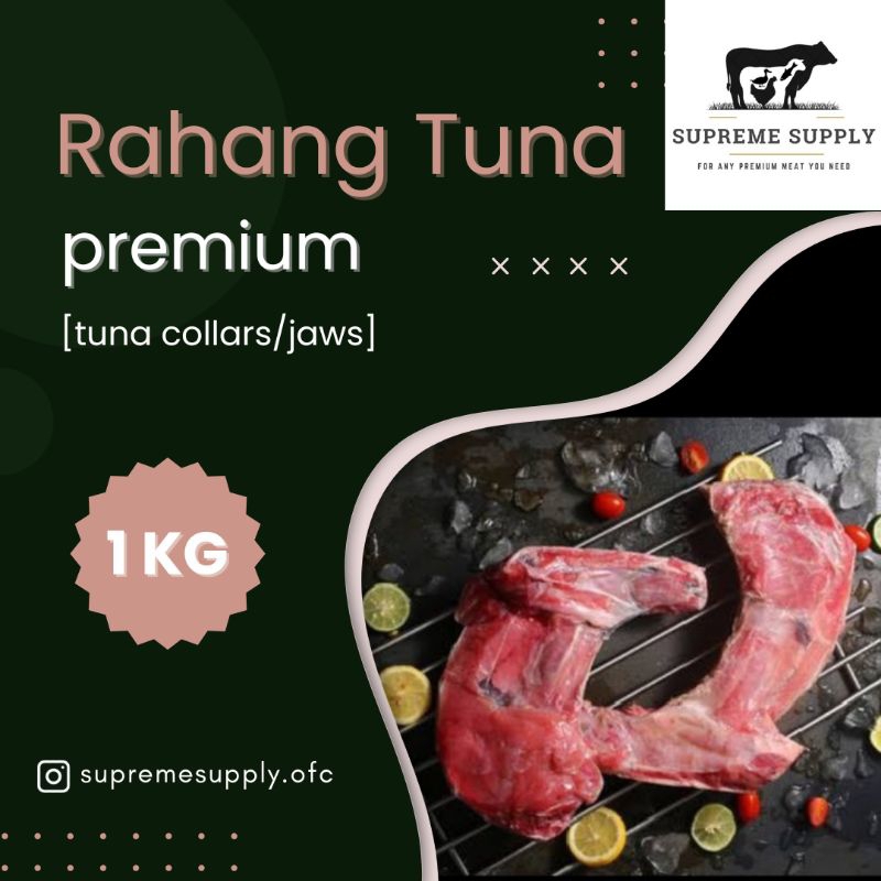 

PREMIUM Rahang Ikan Tuna 1 kg | Fresh Halal Organic Toro Collars Jaws Fish Seafood Segar Frozen