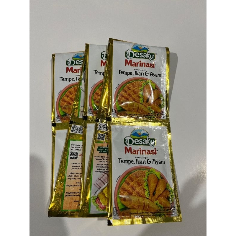 

marinasi desaku tempe ikan dan ayam 1 renteng isi 12 sachet
