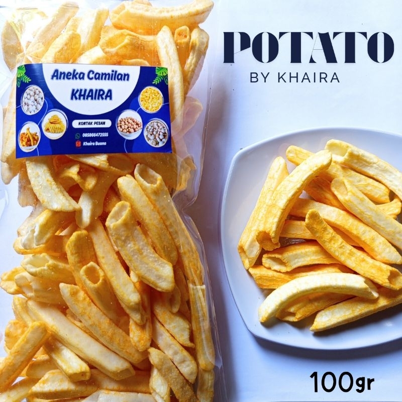 

Potato Stick Potato Kuning Snack Potato Camilan Enak Gurih Camilan Kemasan Ekonomis by Khaira