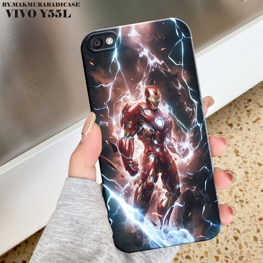 Softcase Vivo Y55 - Y55s - Y55L - Cassing Hp - Silikon Handphone - Case Vivo Motif Robot Aesthetic