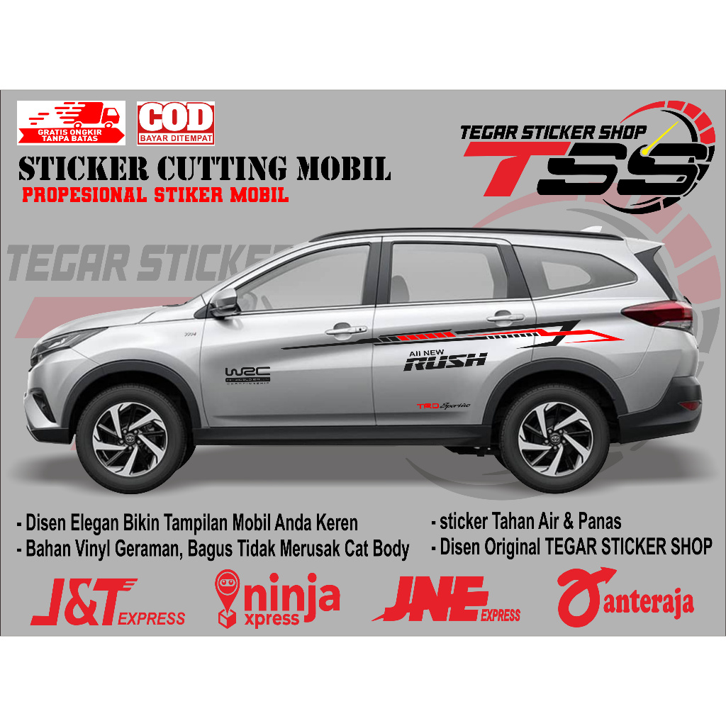 sticker mobil rush sticker mobil toyota rush sticker mobil rush keren sticker variasi body mobil