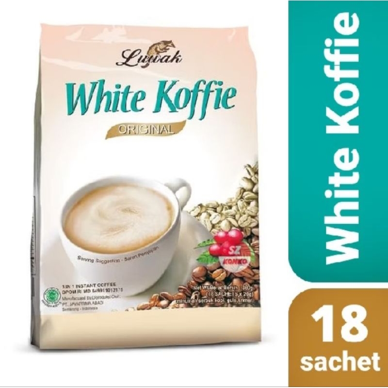 

Luwak White Kopi original 1 pack isi 18 sachet @20g