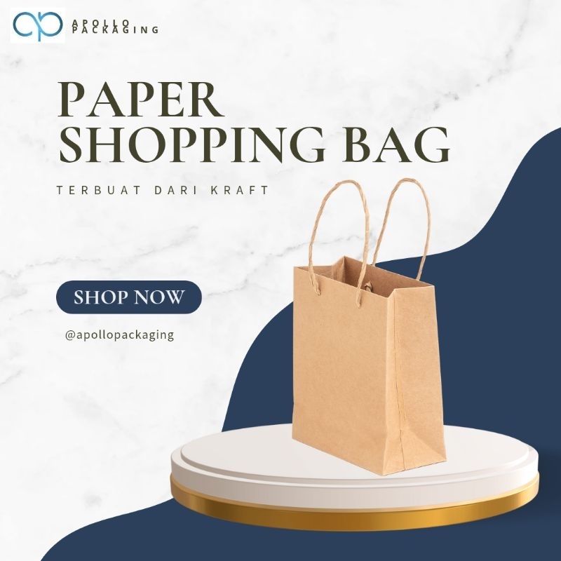 Paper Bag SBG 05 [50 lembar]- 28x13.5x40.5 cm