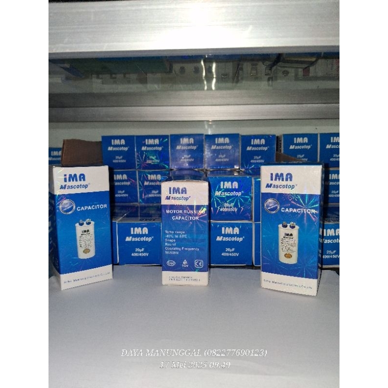 Kapasitor IMA Mascotop Original Capasitor Merk IMA
