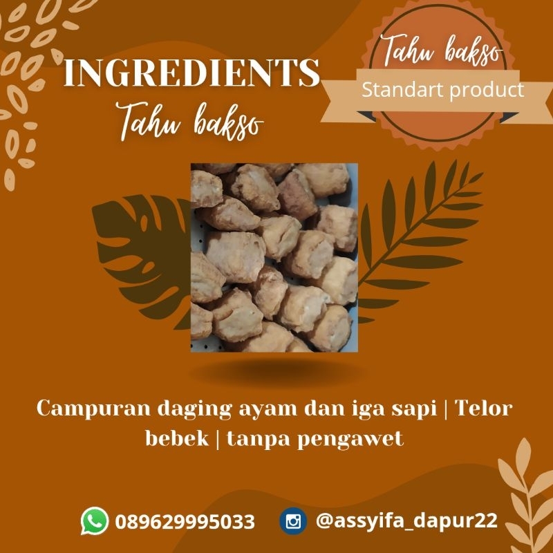 

Tahu Bakso frozen