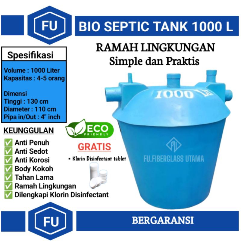 Bio Septictank 1000 liter Septic tank biofilter biotech