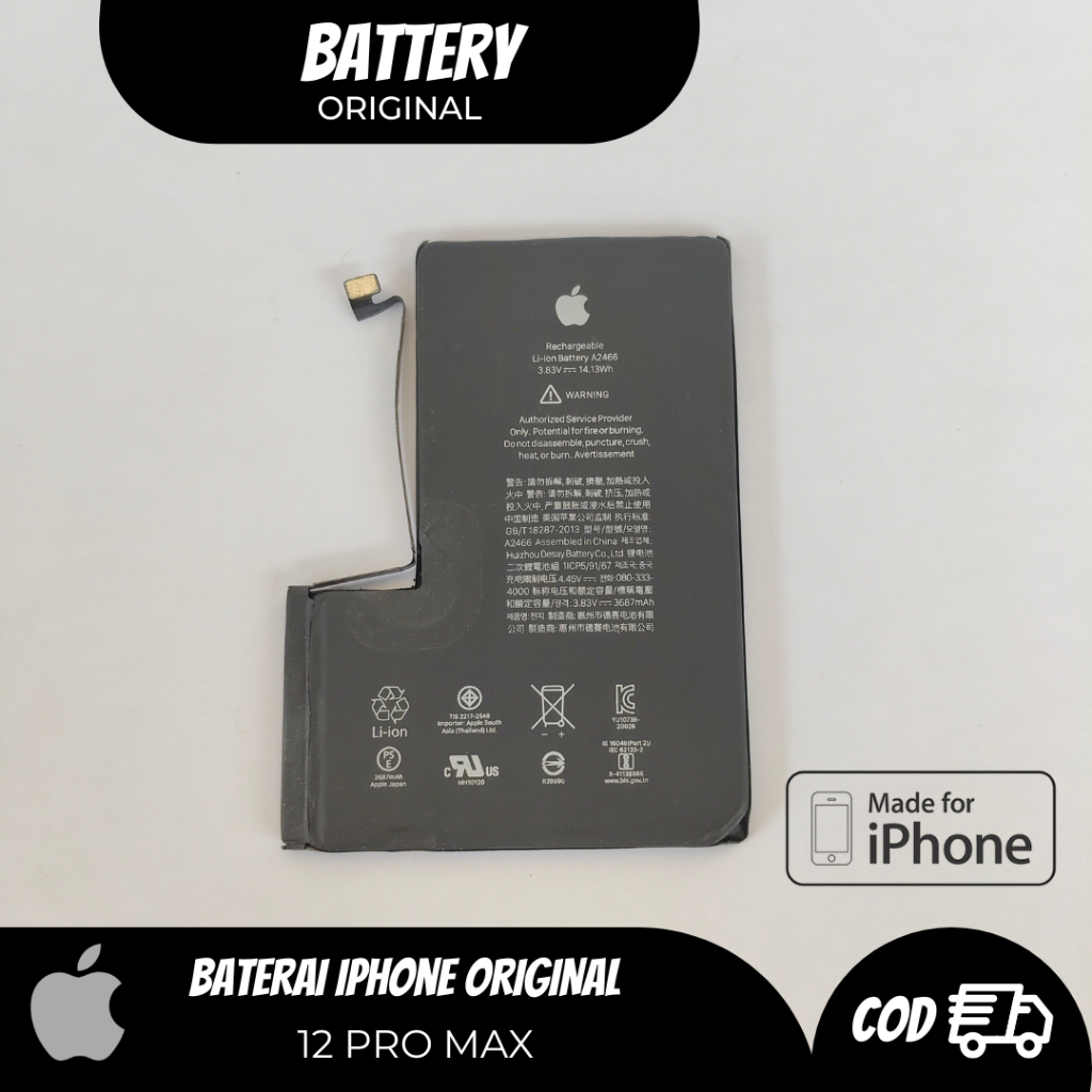 Baterai iPhone Original Copotan 12 ProMax Berkualitas