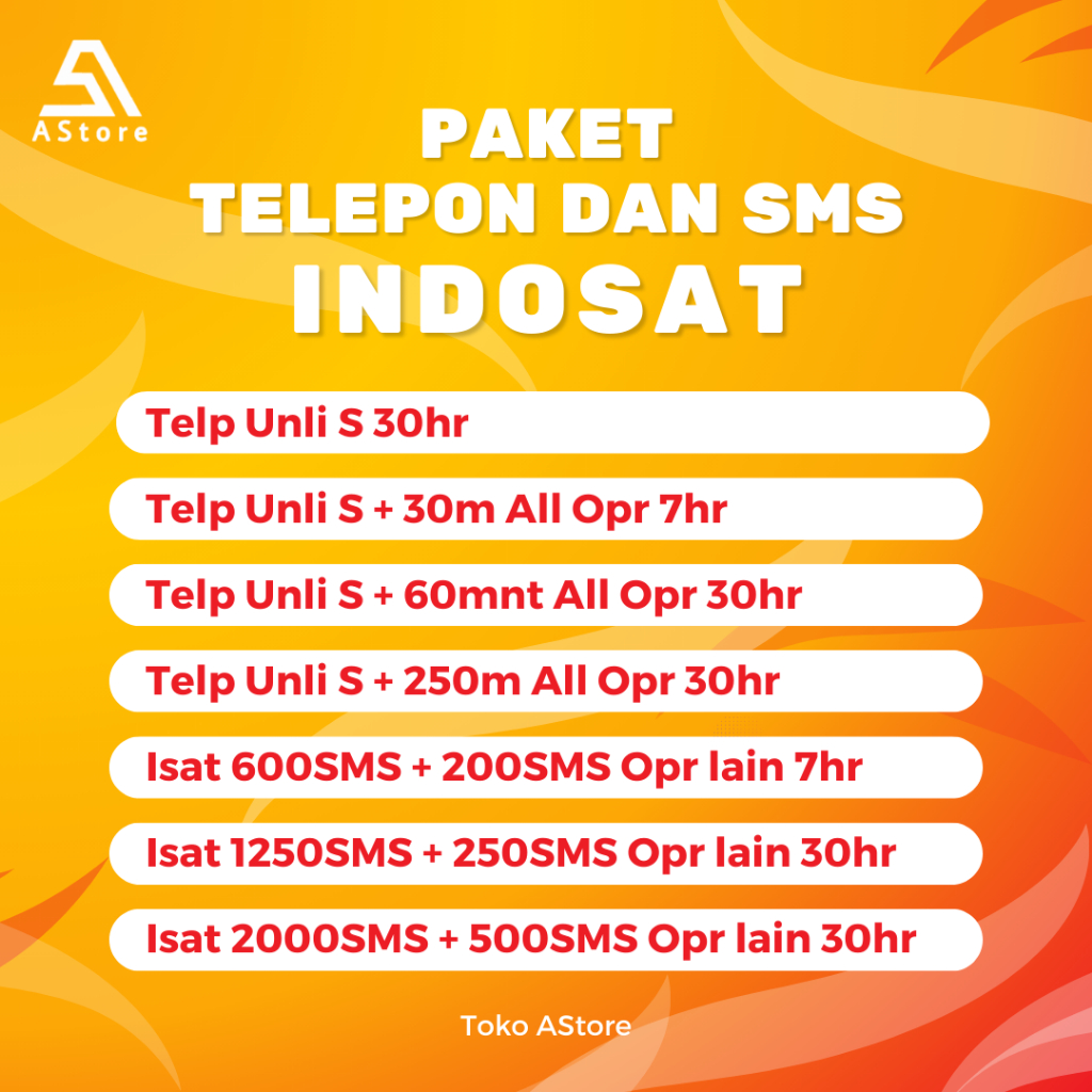 Paket Telpon / Telp & Sms Indosat Ooredoo / Im3 Termurah