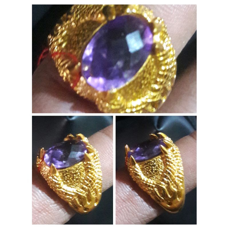 natural kecubung oval cutting