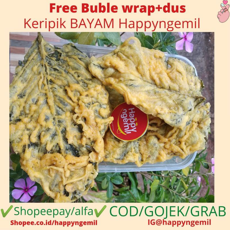 

happyngemil Keripik Bayam Krispi 1kg
