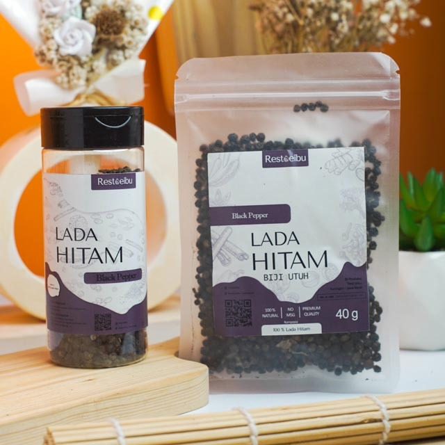 

RESTOEIBU Lada Hitam Biji - Whole Black Pepper Bumbu Dapur Rempah
