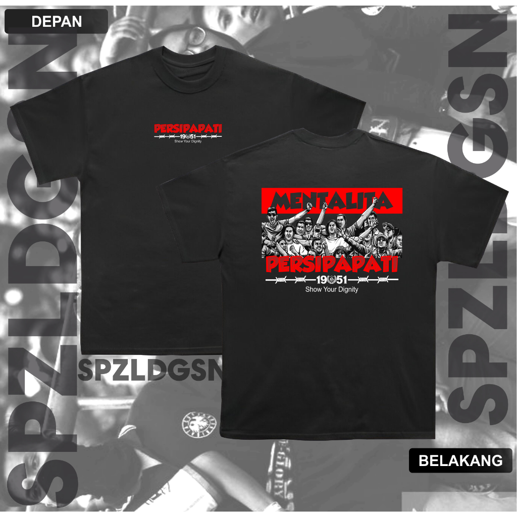 Kaos Suporter Persipa Pati Tshirt Mentalita Persipa Pati 1951 katun knitto
