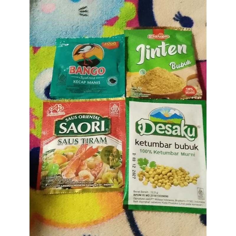 

Kecap Bango+Saori Saus Tiram+Ketumbar Bubuk+Jinten bubuk 5 gram Paket 3U (TRB99)