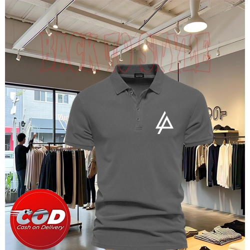 Baju Kaos Polo polos Pria - wanita logo lp putih Lengan Pendek / Baju Kaos / Baju Kaos Distro Premiu