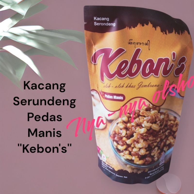 

KACANG SERUNDENG PEDAS MANIS //KEBON'S//NETTO 175 GRAM//KHAS JEMBRANA